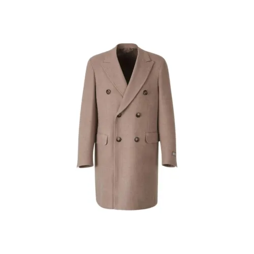Canali Мужское пальто Caramel