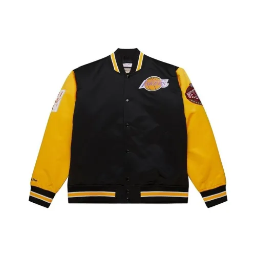 Mitchell Ness Los Angeles Lakers Черный/Желтый Мужские Куртки