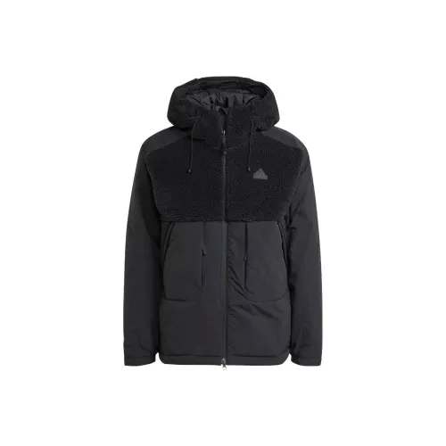 Adidas CITY ESCAPE INSULATION Velvet feel Coat Men's Black