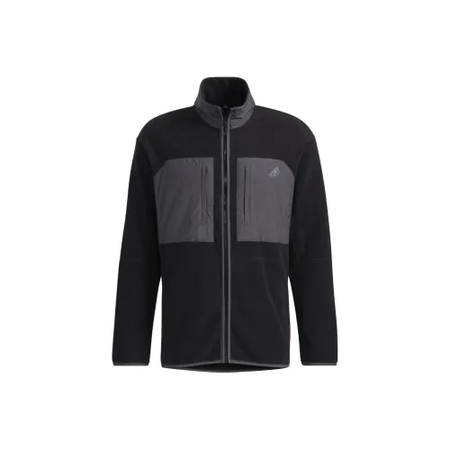 Adidas MICRO FL JKT Velvet Feel Куртка Мужская Черная