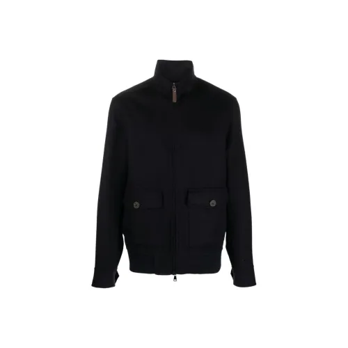 Canali Куртки и Пальто Мужской Синий