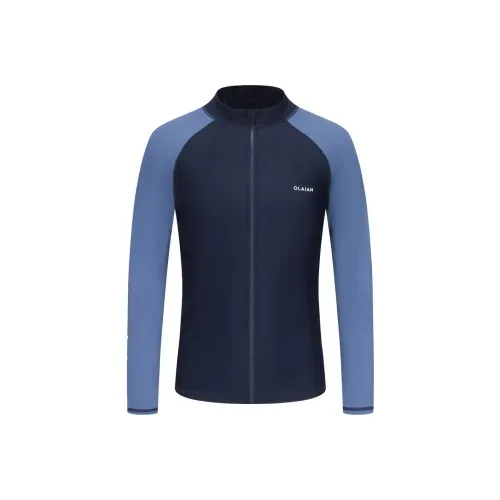 DECATHLON Темно-синий Пэчворк Мужская защита от солнца Одежда