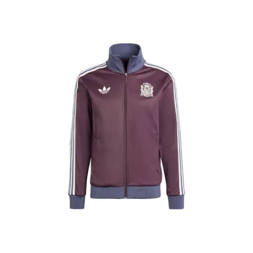 Adidas Originals SPAIN BECKENBAUER TRACK TOP Куртка Мужская Темно-красно-фиолетовая