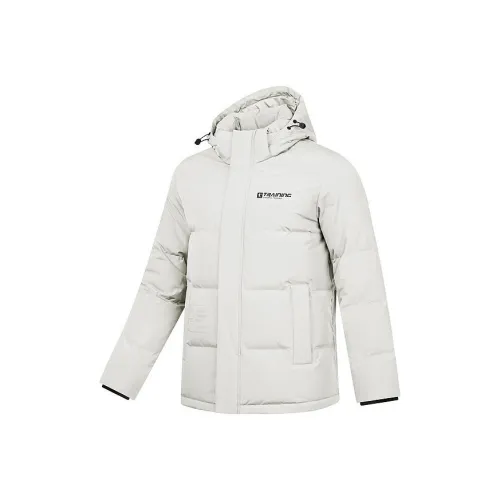 QIAODAN Пуховик Мужской Дымчатый Белый