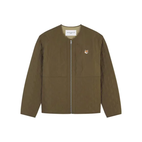Maison Kitsune Хаки Мужские Куртки