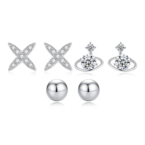 ENFANTIN Серебро S925 Серьги-гвоздики Унисекс