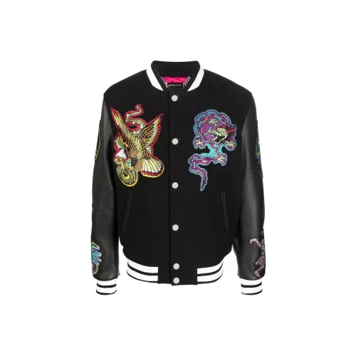 PHILIPP PLEIN Бейсбольная куртка Мужская Черная