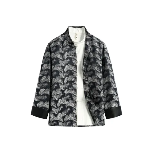 XUANSHENG Весенний и Осенний Куртки и Пальто Мужской Большой Перо Жаккард