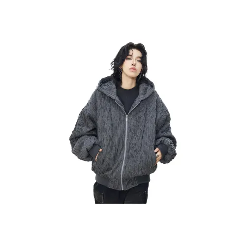 0 CROWORLD Пуховая куртка Мужская Серого цвета