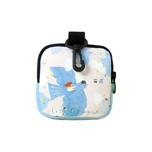 NEARAY Овен Это MORNING Коллаборация Полиэстер Чехол для Наушников Монета Кошелек Мини Женские Белый Синий