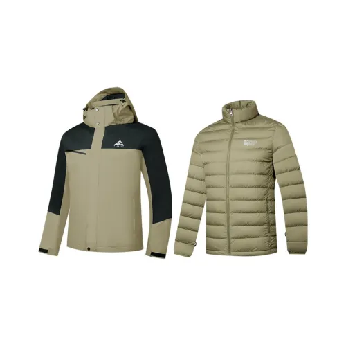 QIAODAN Ветрозащитный Дышащий And Водонепроницаемый Ветровка Мужской Стекло Широкий Зеленый Черный