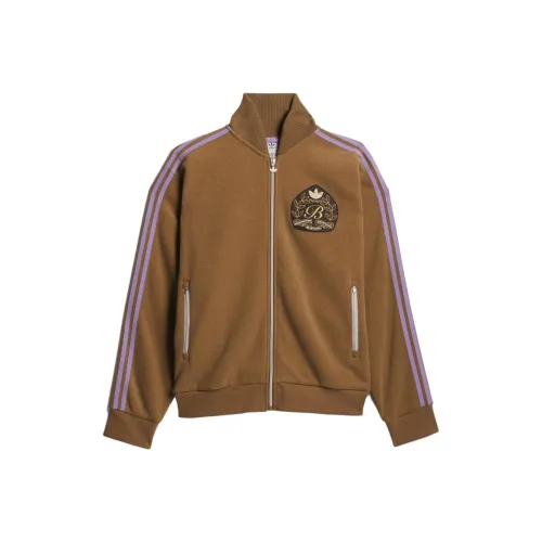 Adidas Originals BOUCLE TRACK Куртки и Пальто Унисекс Коричневый