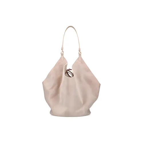 KHAITE Сумка из телячьей кожи сумка через плечо среднего размера женская светло-серого цвета