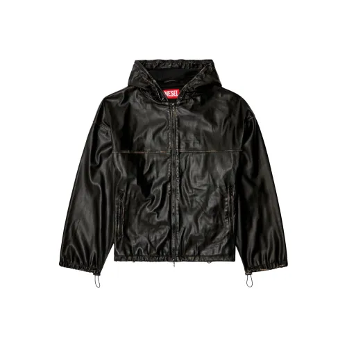 DIESEL Мужские черные куртки