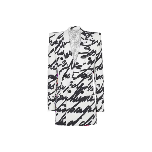 BALMAIN FW24 Куртки и Пальто Мужской Белый