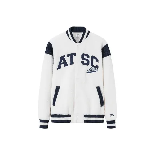 ANTA Life Collection Бейсбольная куртка Унисекс Утиный белый