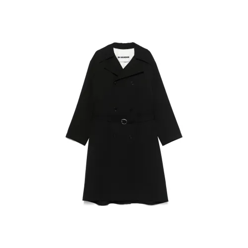 JIL SANDER Мужское черное пальто