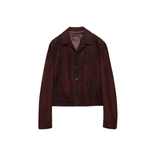 PRADA Куртки и Пальто Мужской Бордовый