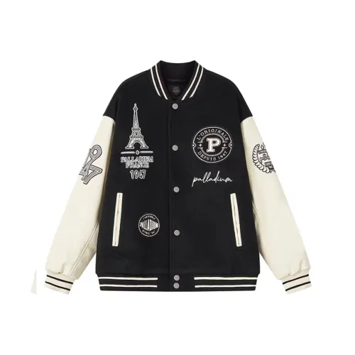 Палладий Бейсбольная куртка Унисекс Свинцово-черный