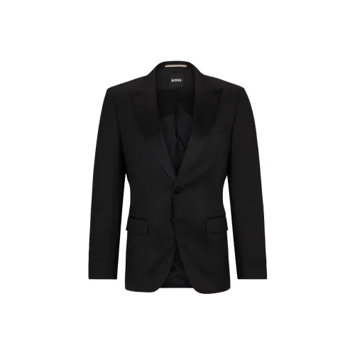 Hugo Boss Slim Fit Tuxedo Jacket из шерсти Serge Куртки и Пальто Мужской Черный