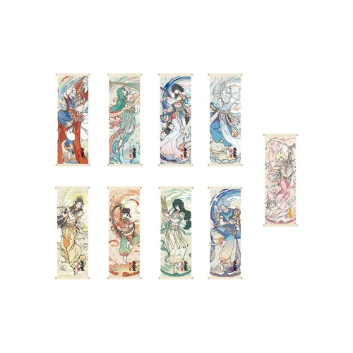 Нелюдские Дуньхуан Рисование ACADEMY Коллаборация Flying Musicians And Небесные Существования Магниты аниме-тематики