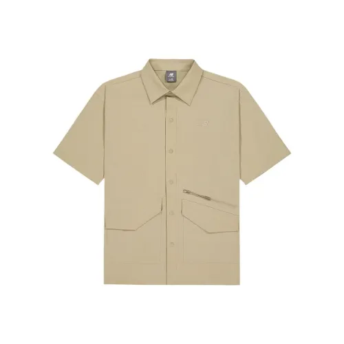 New Balance Рубашка Мужская Древесный Коричневый