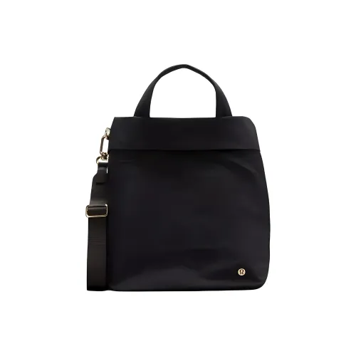 lululemon Полиуретан Рюкзак Стандартный Унисекс Черный