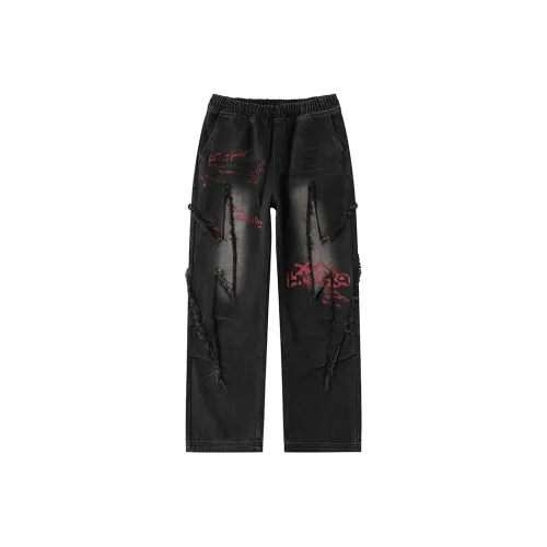 LAMLICKA Черные Унисекс Джинсы