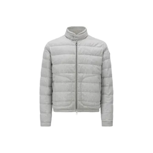 MONCLER Серый Мужской Пуховик