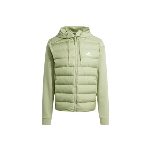 Adidas Essentials Hybrid Down Hooded Jacket Куртка Куртки и Пальто Мужской Зеленый