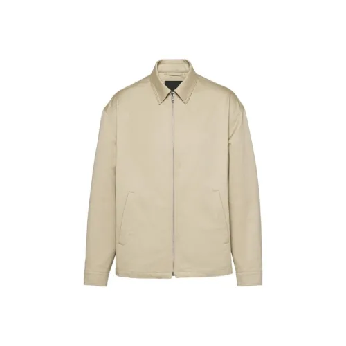 PRADA FW23 Куртки и Пальто Мужской Бежевый