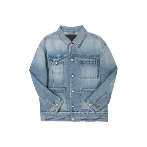 ABLE JEANS Куртки Пальто Унисекс Легкий Желтый Грязь Синий