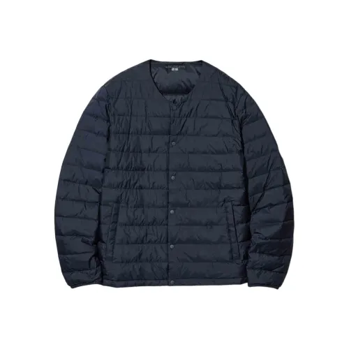 UNIQLO Пуховик Мужской Глубокий морской синий