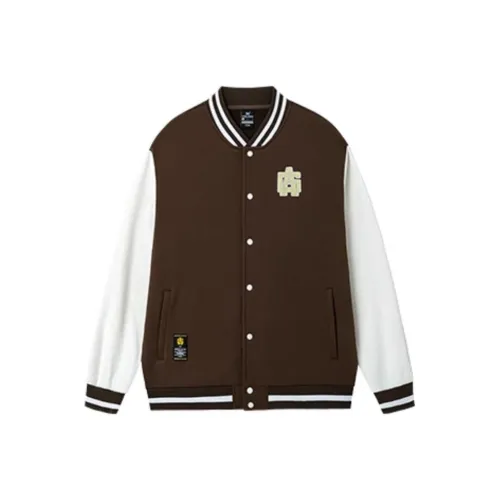 361° Basketball Collection Бейсбольная куртка Унисекс Темно-коричневый Светло-коричневый