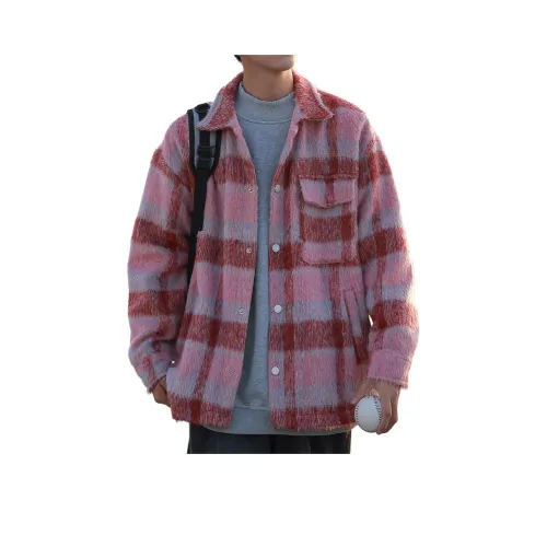 RAP PANDA Вельвет Feel Пальто Унисекс Коралловый Розовый