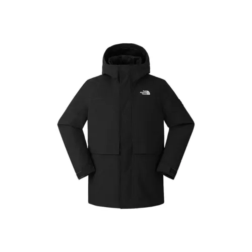 The North Face Водонепроницаемый Ветрозащитный Термический Устойчивый к холоду Дождевик Мужской Космический черный