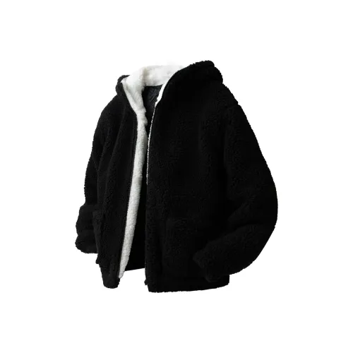 ASEDE Черный Белый Унисекс Пальто