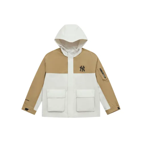 MLB New York Yankees Basic Collection SS25 Ветрозащитная куртка унисекс белый хаки