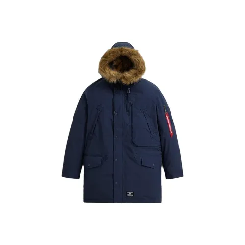 Alpha Industries Пуховик Унисекс Синий