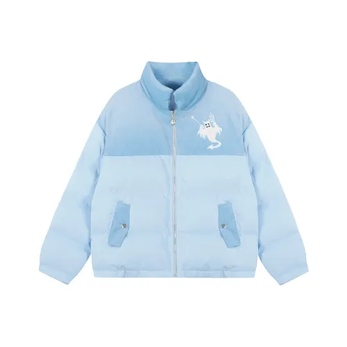 LBPC x LIANGBANPAOCAI LIANMINGKUAN Хлопковый пуховик Унисекс Синий