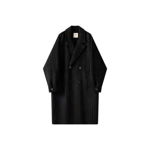 WILLIAM FOX SONS Пальто Унисекс Оранжевый Полосы