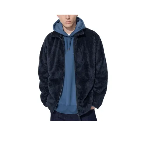 UNIQLO Бархат Feel Куртка Унисекс Темно-синий