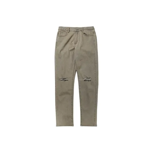 DANGEROUSPEOPLE Прямой крой Брюки Умеренный Джинсы Unisex Light Кофе