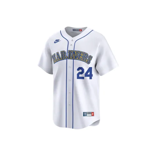 Nike Ken Griffey Jr. Seattle Mariners Cooperstown Бейсбольная куртка Мужская Белая