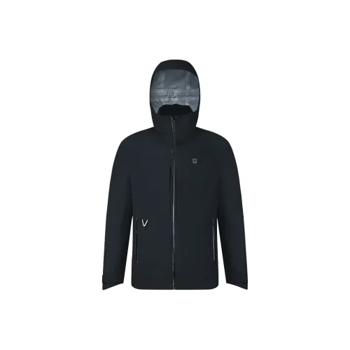 FILA Горный многофункциональный поход водонепроницаемый и ветрозащитный для сохранения тепла ветровка мужская темно-черный