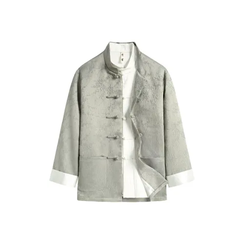 XUANSHENG Весенний Осенний Куртки и Пальто Мужской Серый