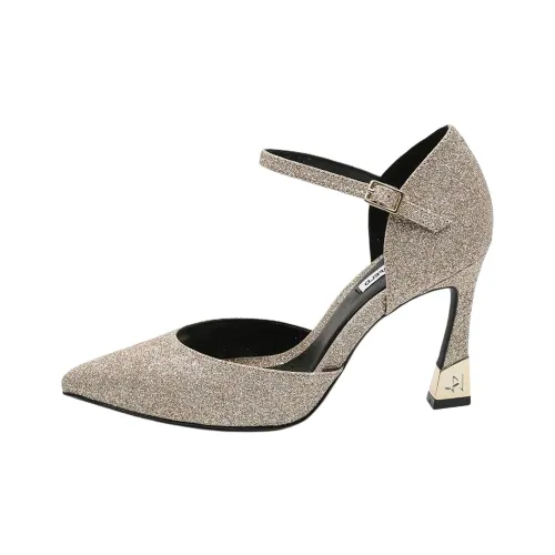 Karl Lagerfeld Песочные часы Высокие каблуки 8 см Женские Серебряные