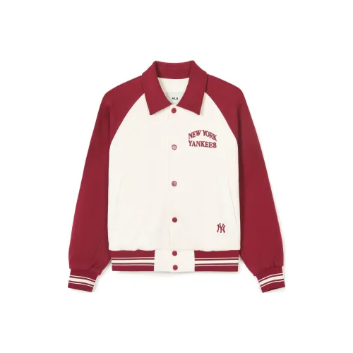 MLB Base Logo SS24 New York Yankees Бейсбольная куртка Унисекс Бордовый
