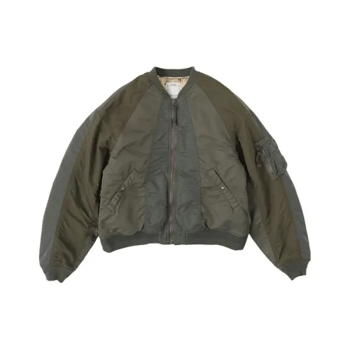 Visvim Мужские Куртки Оливкового Цвета