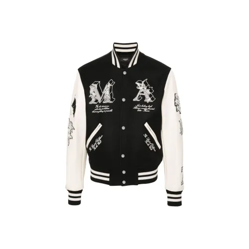 AMIRI Бейсбольная куртка Мужская Черная